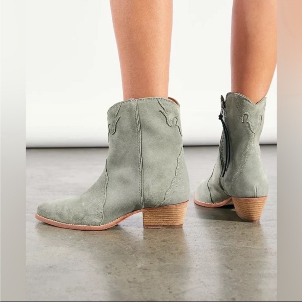 Free People Suede Western Boots